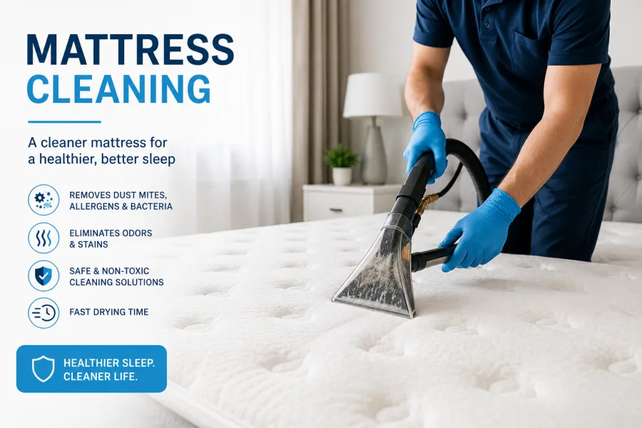 Mattress cleaning in Calgary — fresh, deep-cleaned bed surface