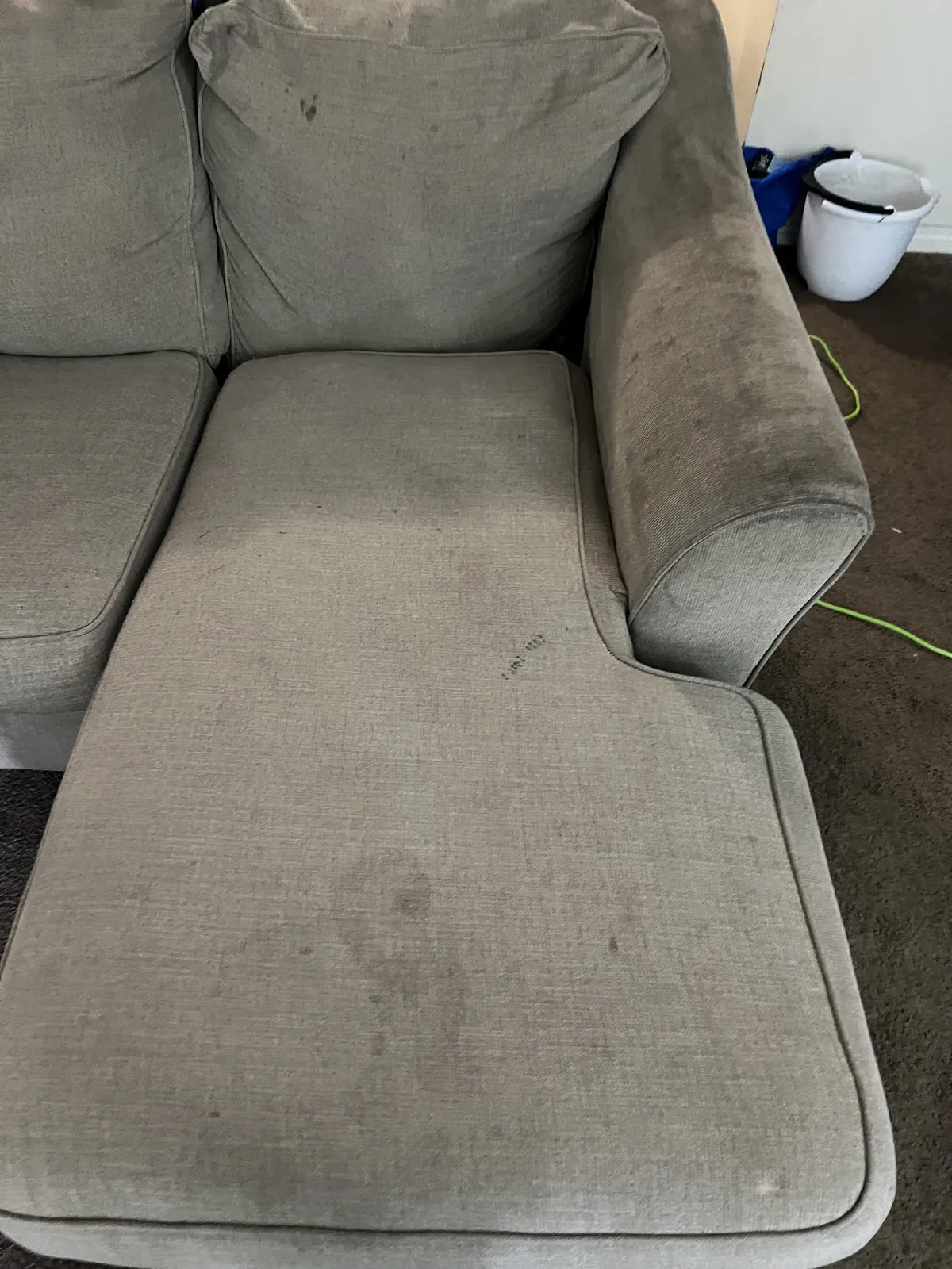 Sofa Steam Cleaning – Before & After — before cleaning